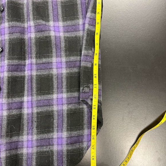 Shein Hooded Purple "Flannel" Button up - 2XL - Picture 4 of 5